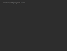 Tablet Screenshot of bhamparkplayers.com
